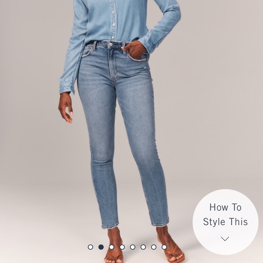 Abercrombie Curve Love Skinny High Rise Jeans